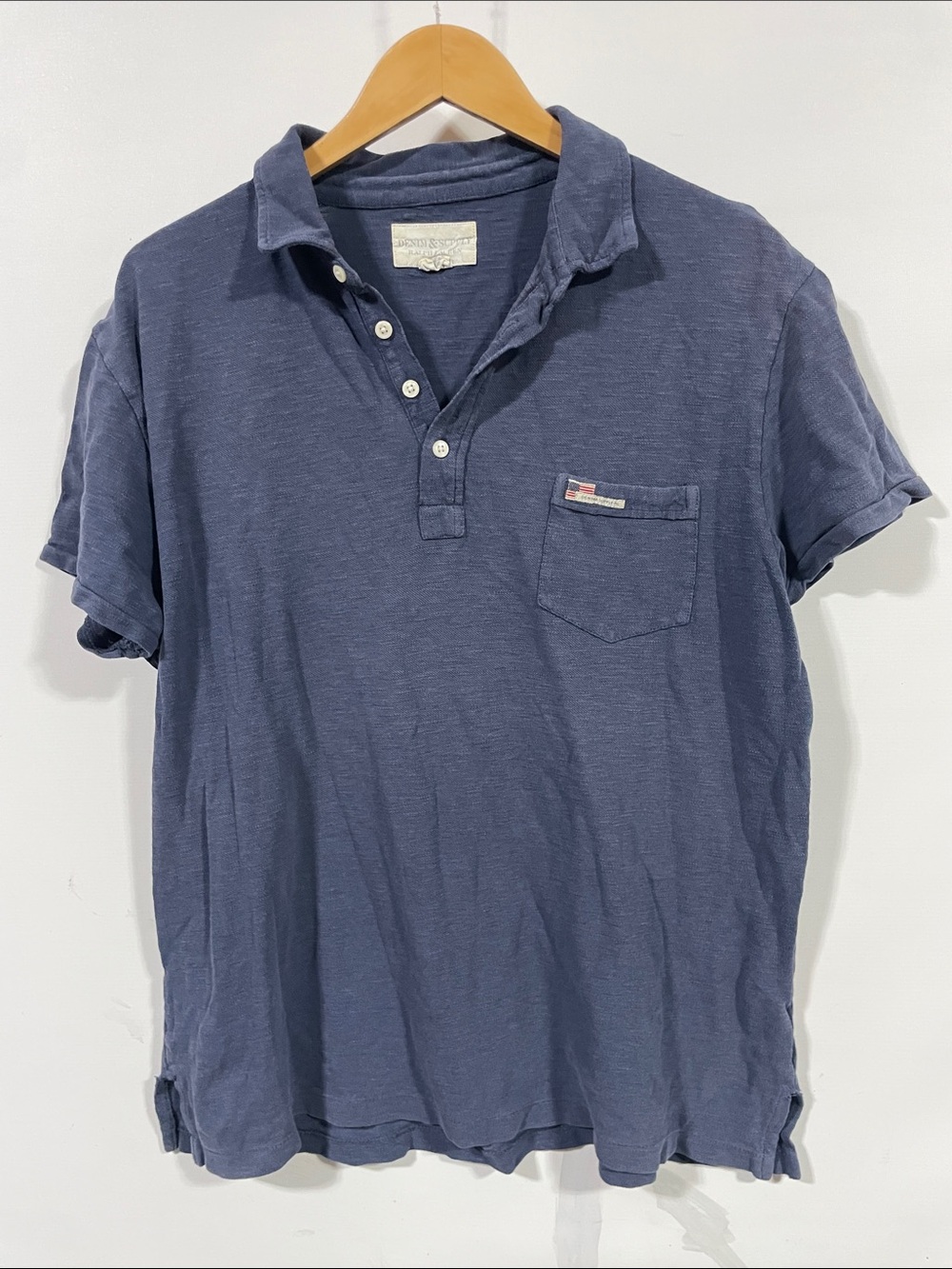 Denim & Supply Ralph Lauren Navy Short-Sleeve Polo